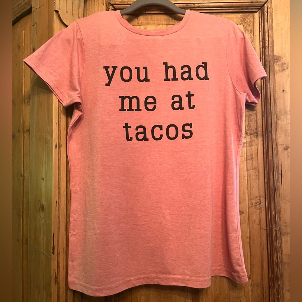 Sofra Pink Relaxed Graphic Short Sleeve Tee…Never Worn